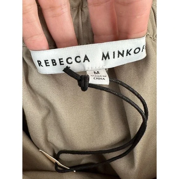 Rebecca Minkoff Beige Paperbag Bradley Paperbag Skirt Size Medium - Picture 3 of 14